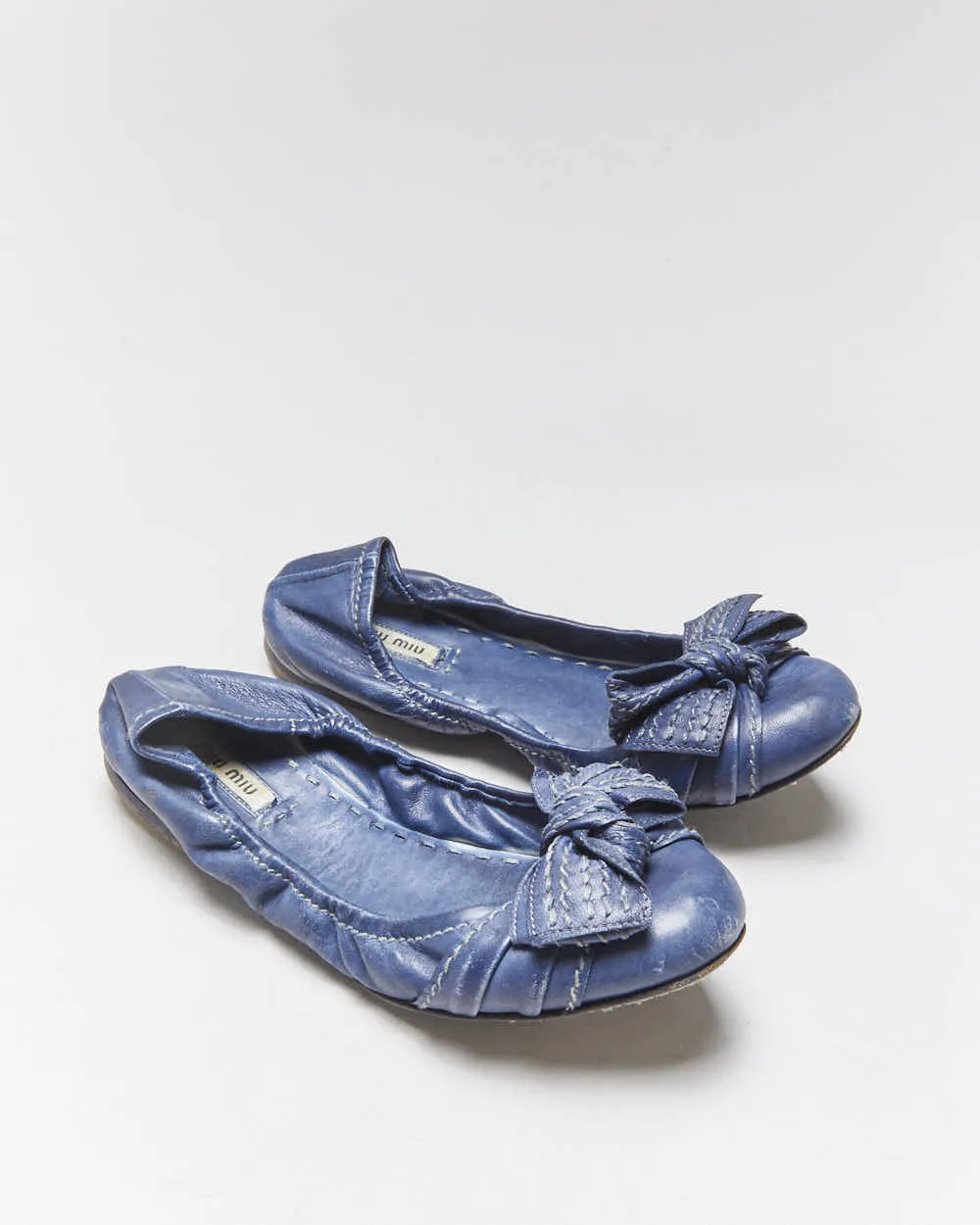 Vintage Miu Miu Bow Ballet Flats - UK2.5 sold by Rokit