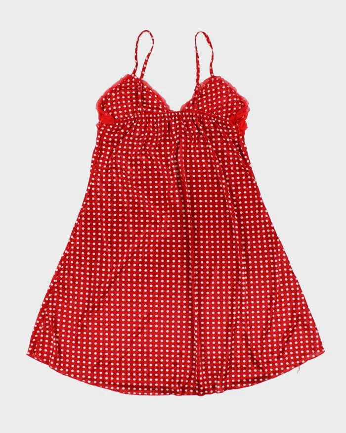 Vintage Y2k 00s High Fashion Polka Dot Slip Dress - S sold by Rokit product image thumbnail 2