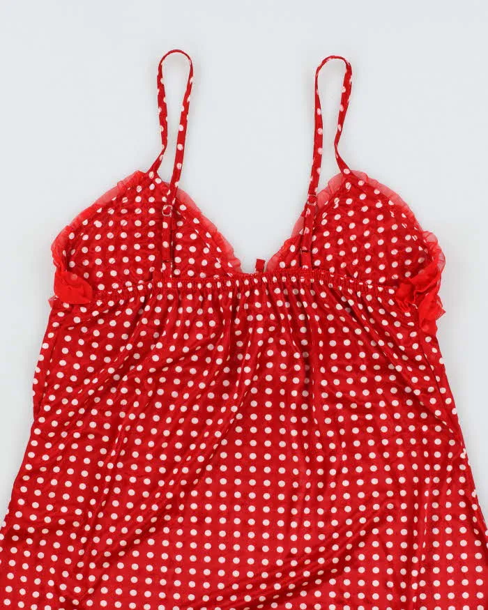 Vintage Y2k 00s High Fashion Polka Dot Slip Dress - S sold by Rokit product image thumbnail 4