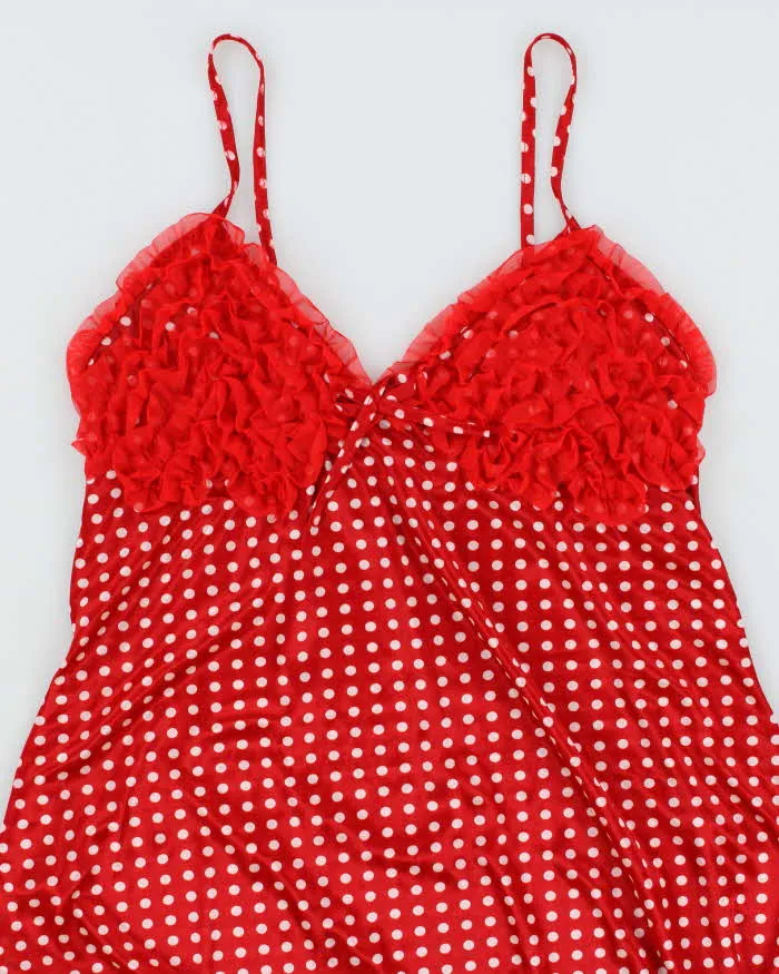 Vintage Y2k 00s High Fashion Polka Dot Slip Dress - S sold by Rokit product image thumbnail 3