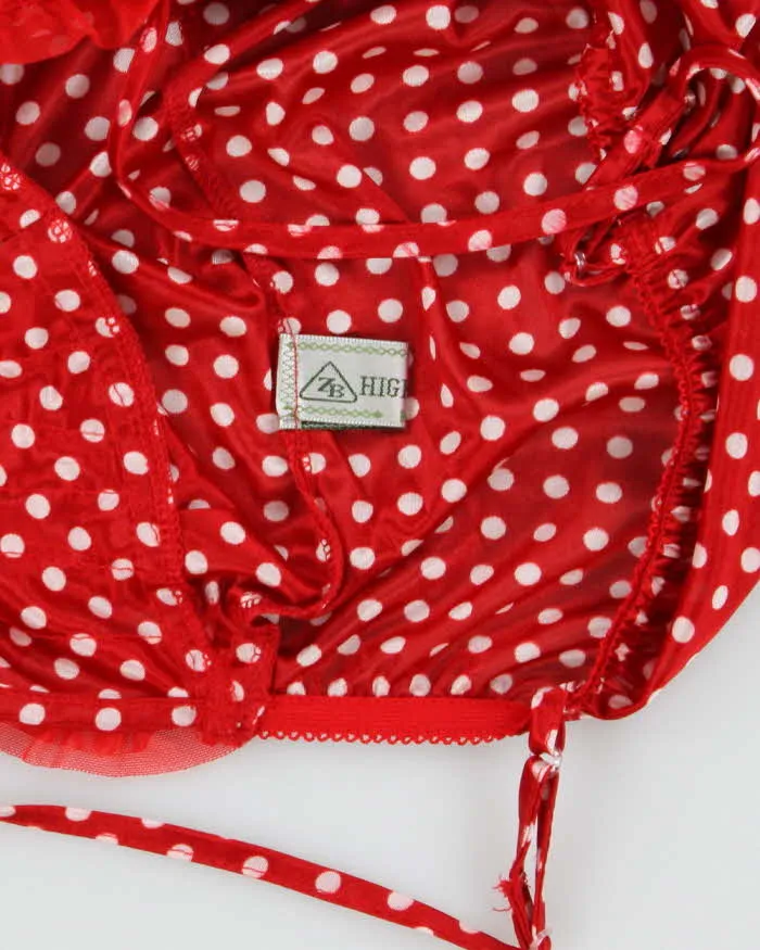Vintage Y2k 00s High Fashion Polka Dot Slip Dress - S sold by Rokit product image thumbnail 5