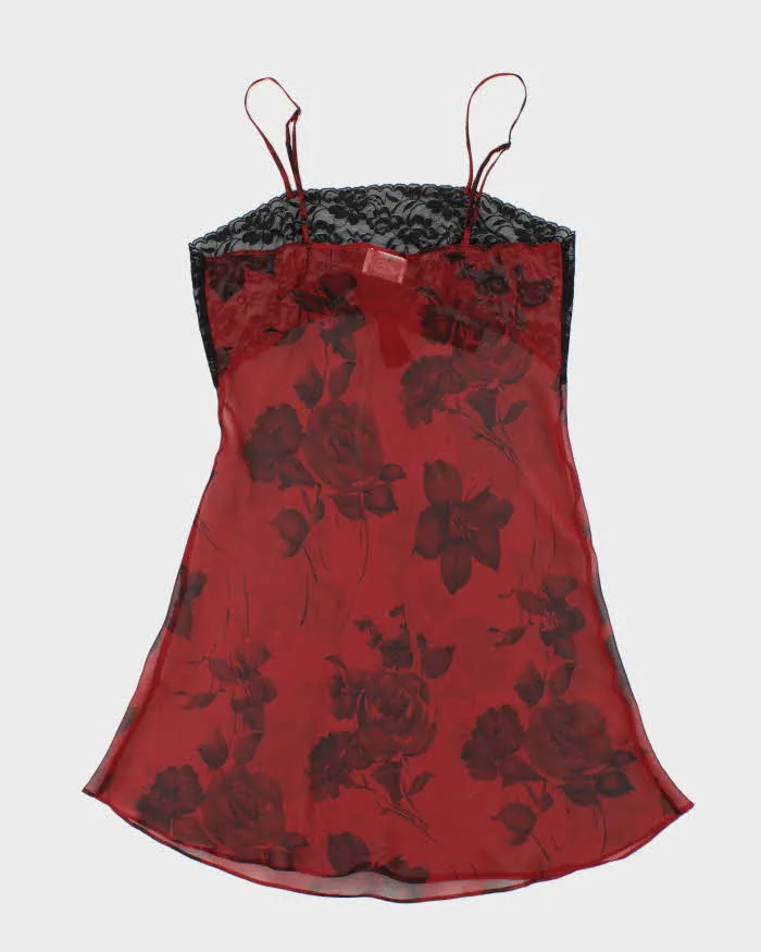 Vintage 90s 00s Lavie En Rose Mesh Slip Dress - M sold by Rokit product image thumbnail 2