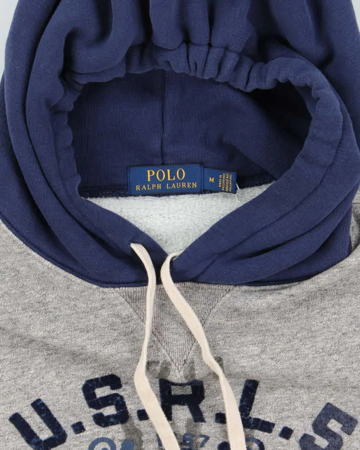 Men's Polo by Ralph Lauren Grey Print Pullover Hoodie - M sold by Rokit product image thumbnail 5