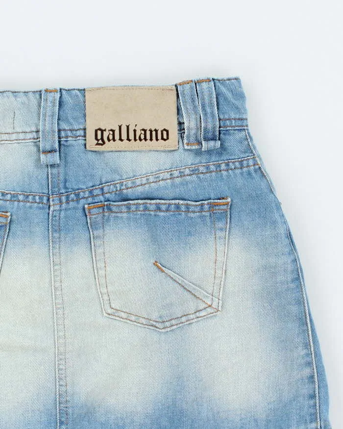 Vintage Y2k 00s Galliano Denim Mini Skirt - XS sold by Rokit product image thumbnail 4