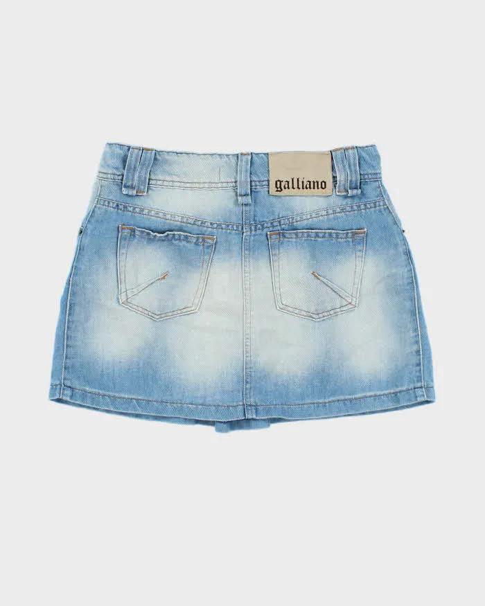Vintage Y2k 00s Galliano Denim Mini Skirt - XS sold by Rokit product image thumbnail 2