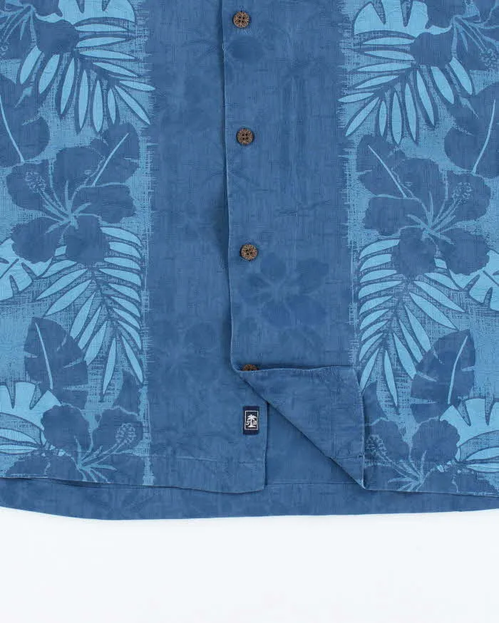 Vintage Tommy Bahama Striped Floral Patterned Hawaiian Shirt - M sold by Rokit product image thumbnail 4