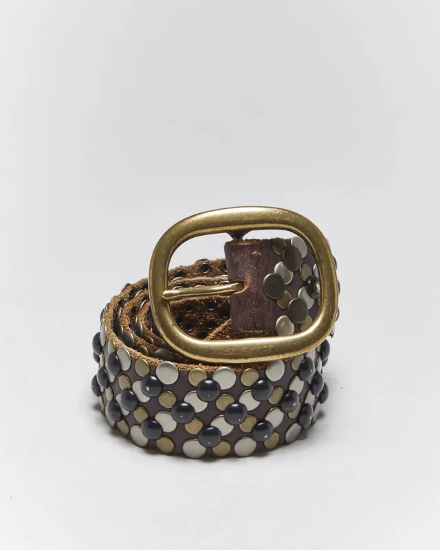 Vintage Y2k 00s Brave Studded Leather Belt - W32-W38 sold by Rokit