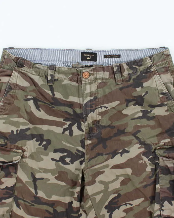 Vintage 2000's Quiksilver Camouflage Straight Fit Cargo Shorts - W36 L11 sold by Rokit product image thumbnail 2