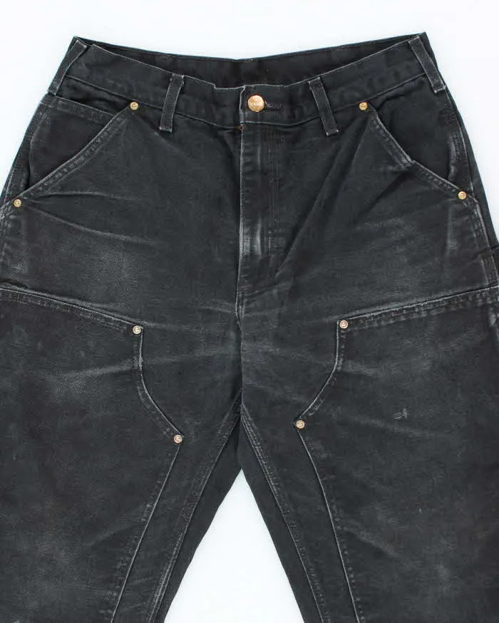 Vintage 90's Carhartt Faded Black Double Knee Carpenter Trousers - W28 L29 sold by Rokit product image thumbnail 3