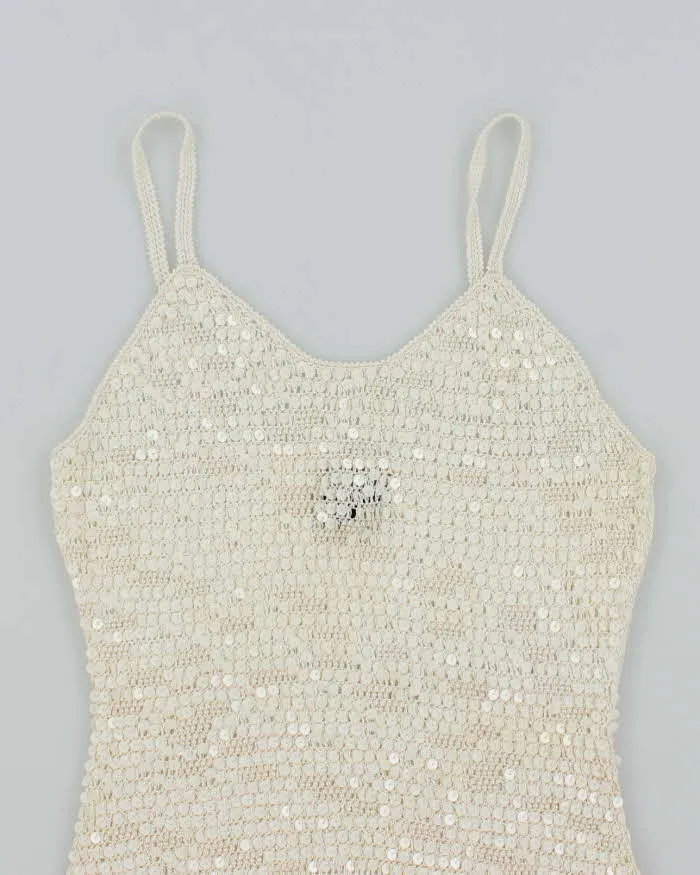 Vintage Y2k 00s Le Chateau Sequin Crochet Cami - S sold by Rokit product image thumbnail 3