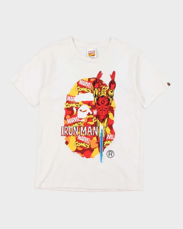 Vintage 2000's Bape x Marvel Comics Iron Man Graphic T-Shirt - S sold by Rokit