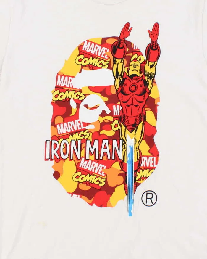 Vintage 2000's Bape x Marvel Comics Iron Man Graphic T-Shirt - S sold by Rokit product image thumbnail 3