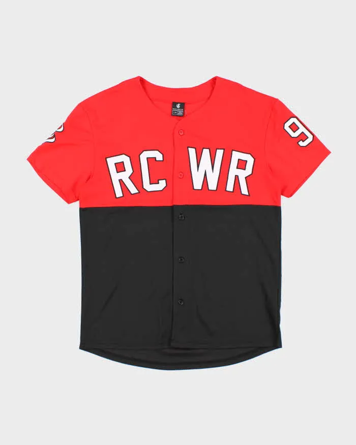 Vintage Y2K Roca Wear Spell Out Baseball Button Up Jersey - L sold by Rokit