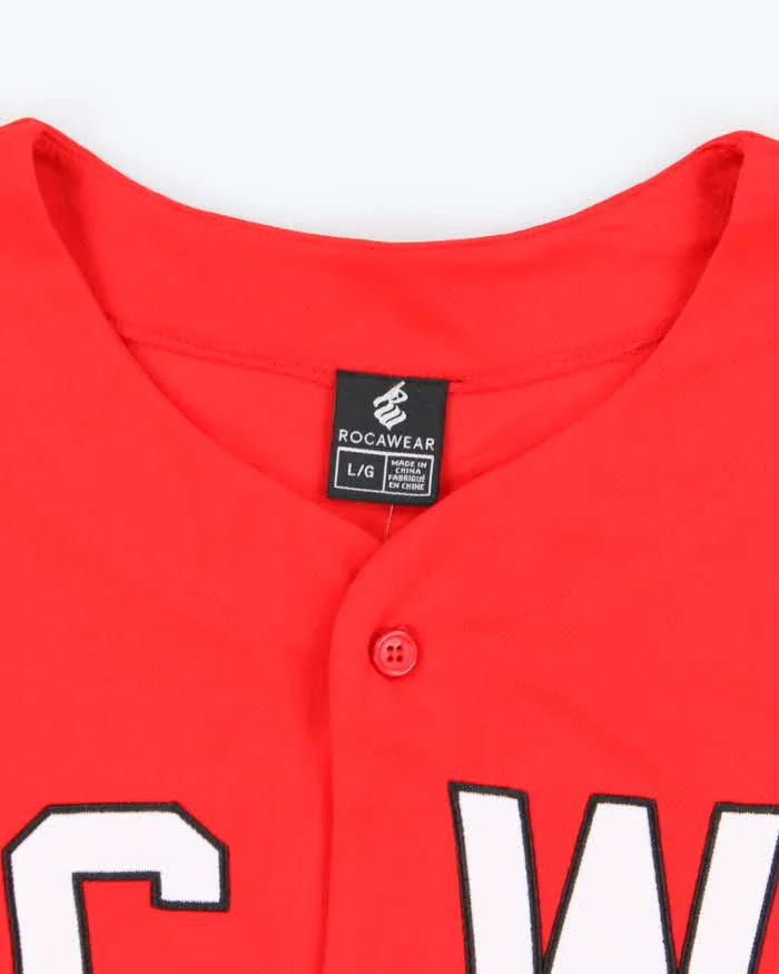 Vintage Y2K Roca Wear Spell Out Baseball Button Up Jersey - L sold by Rokit product image thumbnail 5