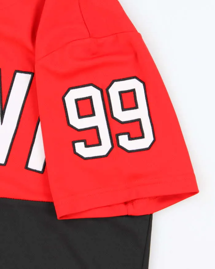 Vintage Y2K Roca Wear Spell Out Baseball Button Up Jersey - L sold by Rokit product image thumbnail 4