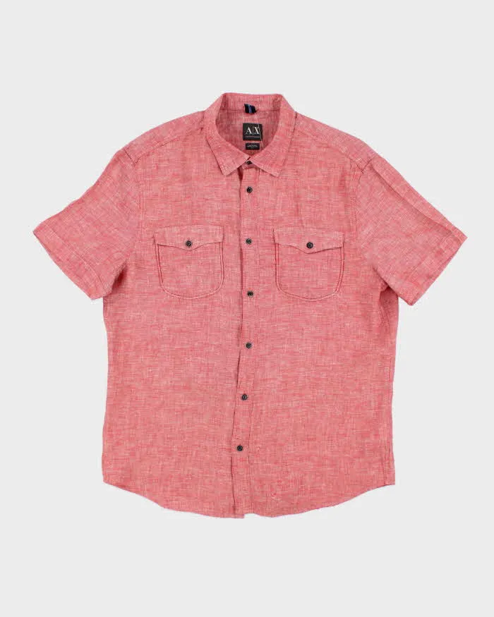 Vintage Armani Exchange Lightweight Short Sleeve Shirt - L sold by Rokit