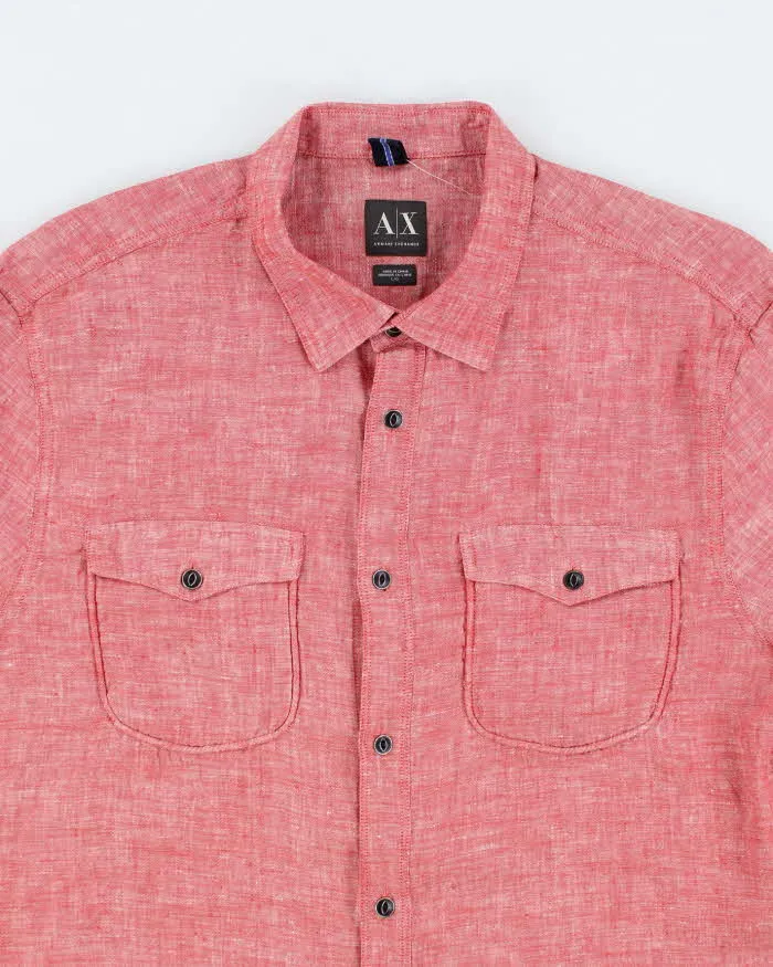 Vintage Armani Exchange Lightweight Short Sleeve Shirt - L sold by Rokit product image thumbnail 3