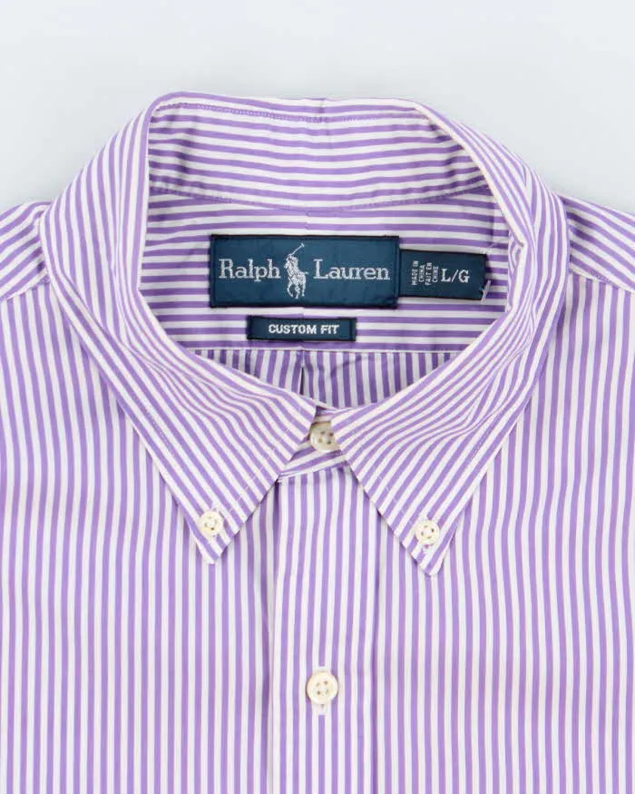 Vintage Ralph Lauren Stripe Long Sleeve Shirt - L sold by Rokit product image thumbnail 5