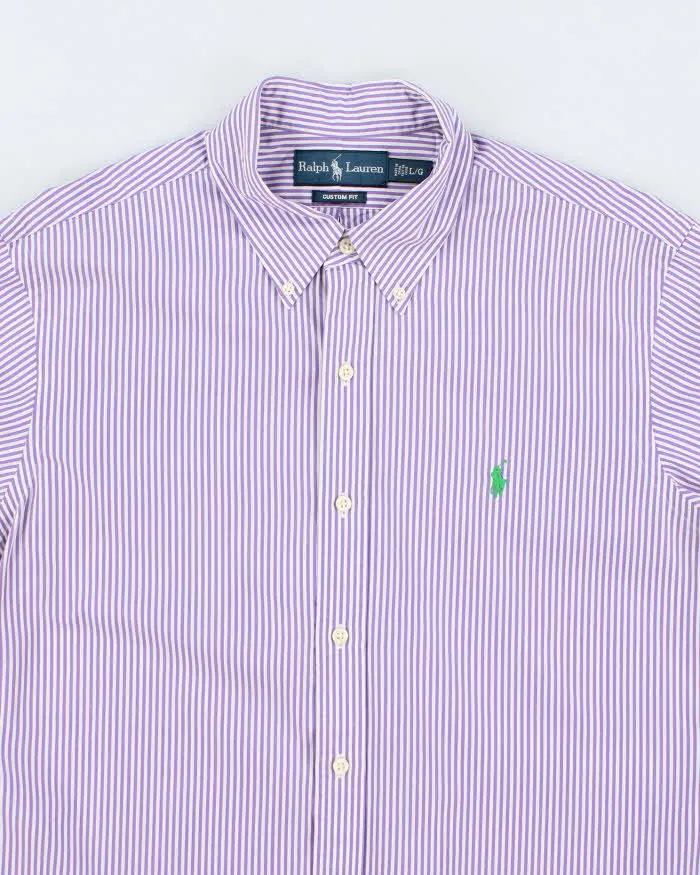 Vintage Ralph Lauren Stripe Long Sleeve Shirt - L sold by Rokit product image thumbnail 3