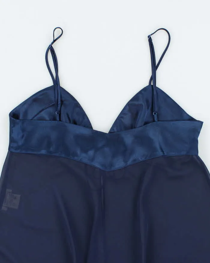 Vintage 90s Rose Mesh Open Front Cami - M sold by Rokit product image thumbnail 4