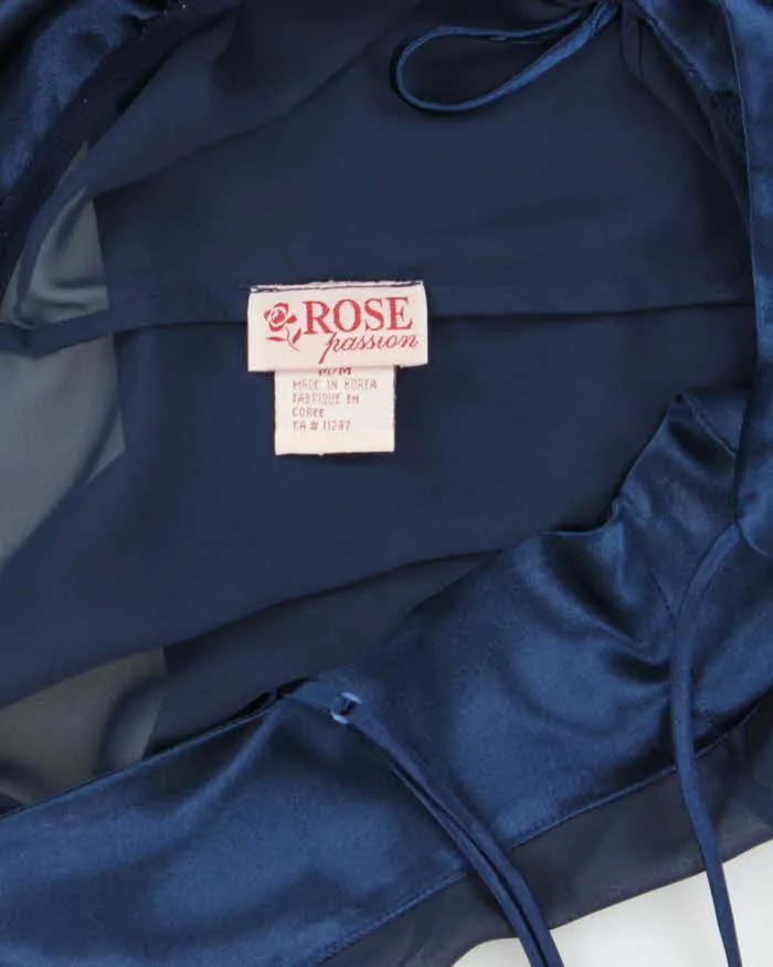 Vintage 90s Rose Mesh Open Front Cami - M sold by Rokit product image thumbnail 5