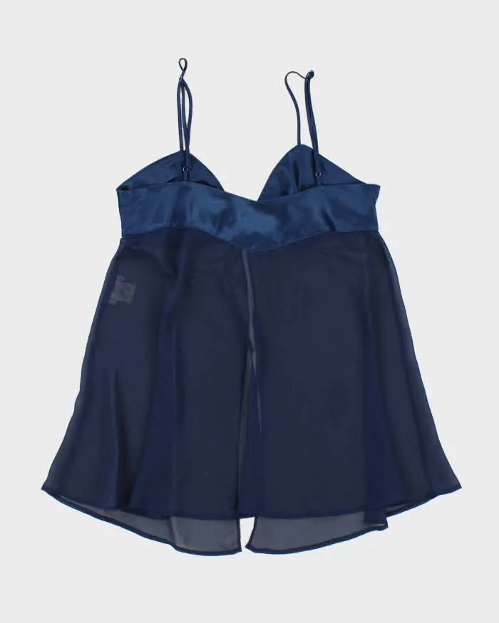 Vintage 90s Rose Mesh Open Front Cami - M sold by Rokit product image thumbnail 2