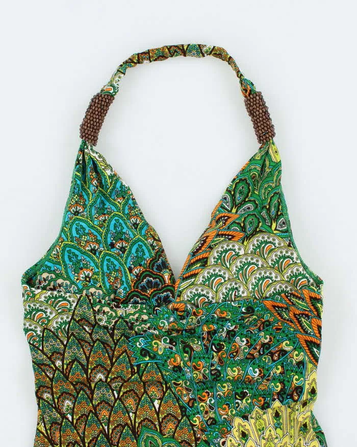 Vintage Y2k 00s Twenty One Beaded Halter Neck Top - S sold by Rokit product image thumbnail 4