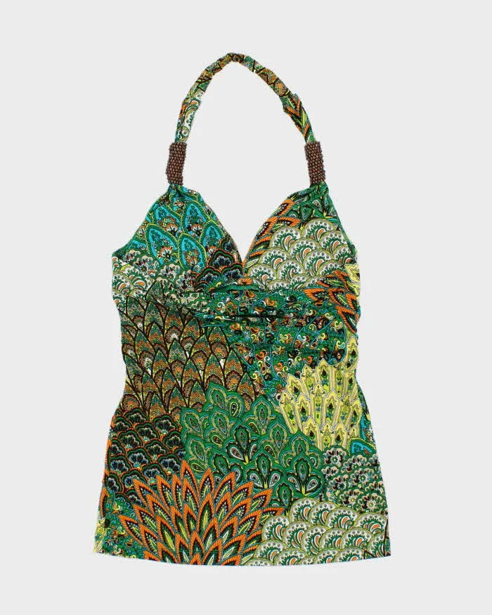 Vintage Y2k 00s Twenty One Beaded Halter Neck Top - S sold by Rokit product image thumbnail 2