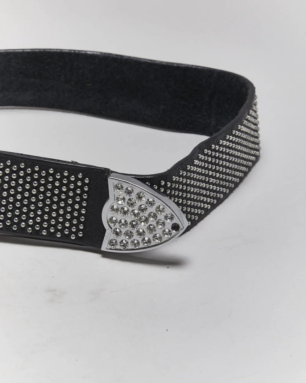 Vintage Y2k 00s Studded Rhinestone Leather Belt - W36-40 sold by Rokit product image thumbnail 5