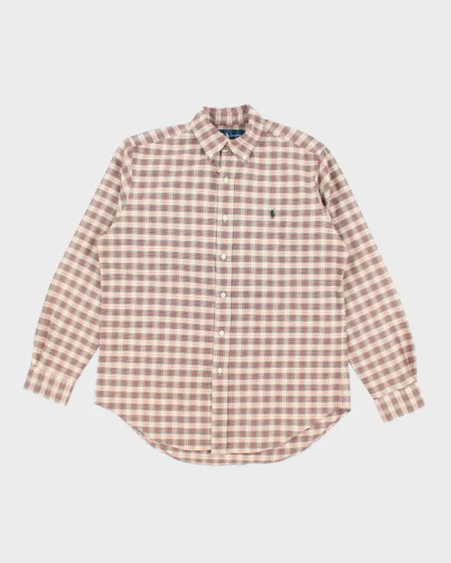 Vintage 2000's Ralph Lauren Long Sleeve Flannel Shirt - M sold by Rokit
