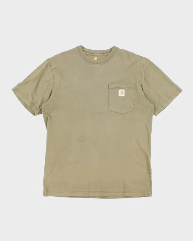 Vintage Carhartt Faded Oversized Pocket T-Shirt - M sold by Rokit