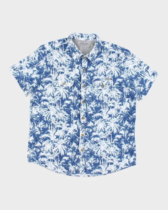 Vintage 2000's Eddie Bauer Patterned Short Sleeve Shirt - L sold by Rokit