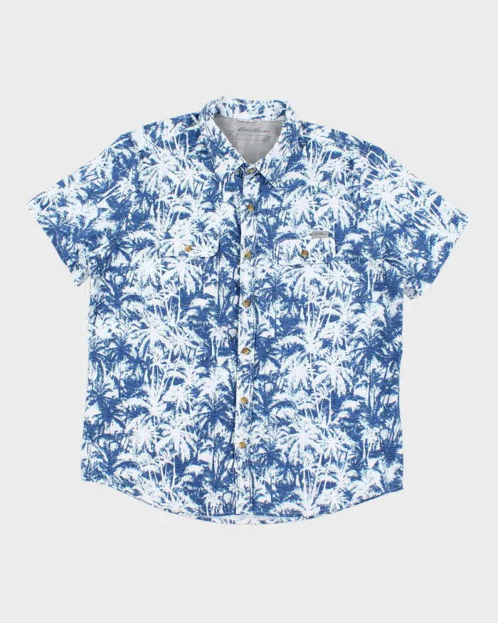 Vintage 2000's Eddie Bauer Patterned Short Sleeve Shirt - L sold by Rokit