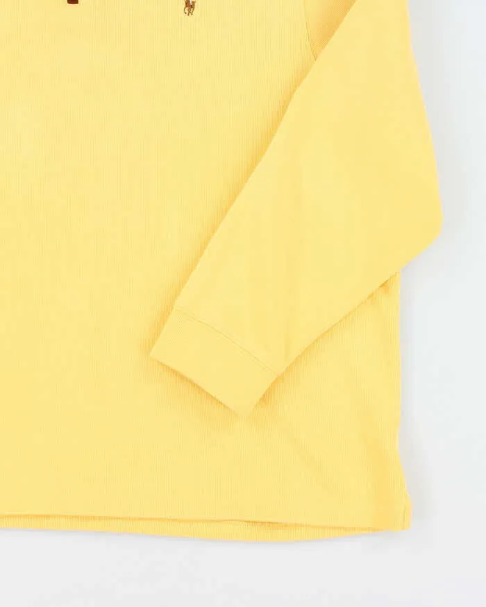 Men's Polo by Ralph Lauren Quarter Zip Yellow Sweatshirt - XXL sold by Rokit product image thumbnail 4