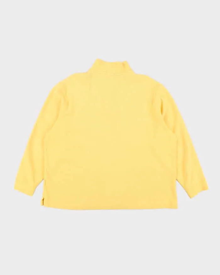 Men's Polo by Ralph Lauren Quarter Zip Yellow Sweatshirt - XXL sold by Rokit product image thumbnail 3