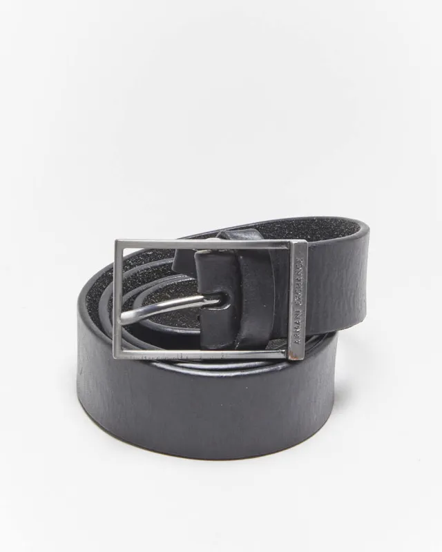 Vintage Armani Exchange Leather Belt - W34-38 sold by Rokit