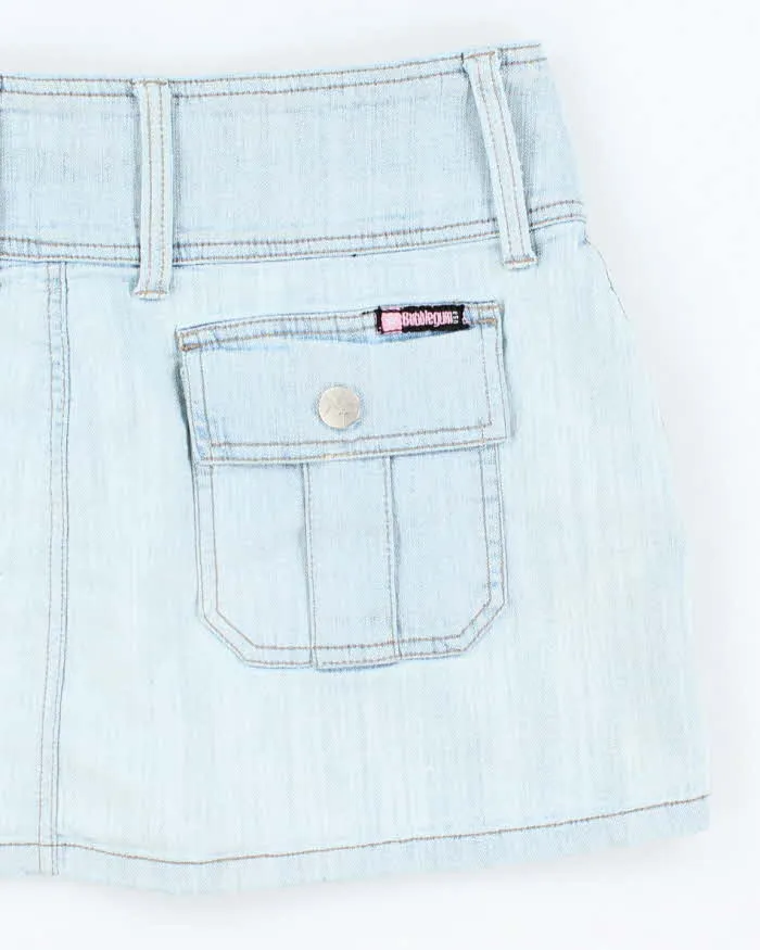 Vintage Y2k 00s Bubblegum Denim Mini Skirt - S sold by Rokit product image thumbnail 4