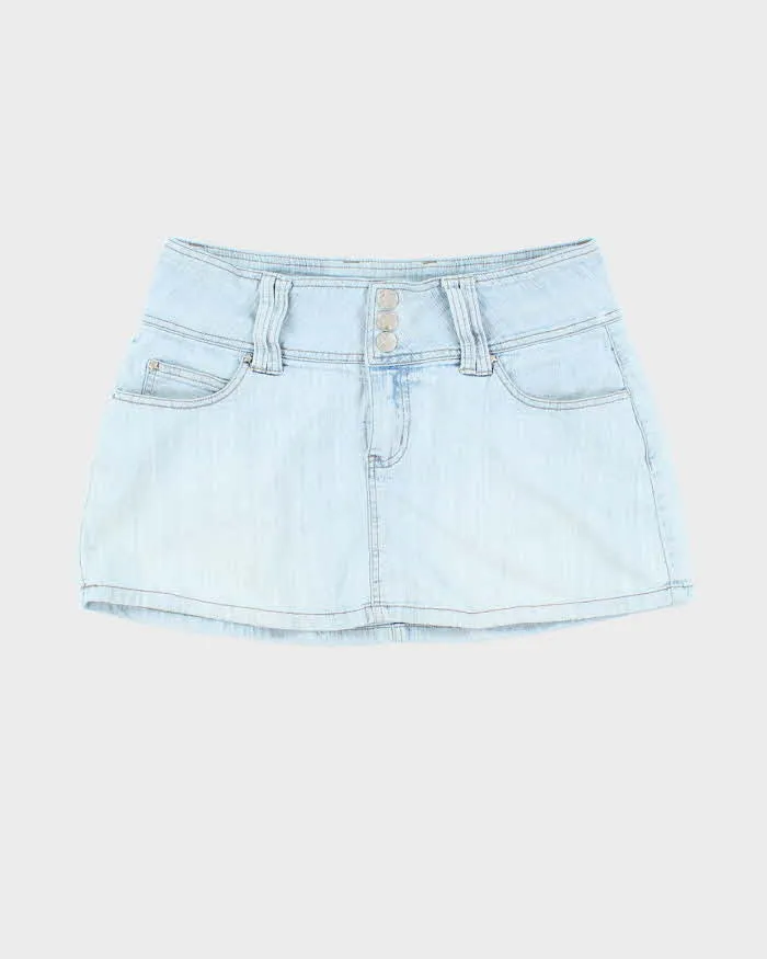 Vintage Y2k 00s Bubblegum Denim Mini Skirt - S sold by Rokit
