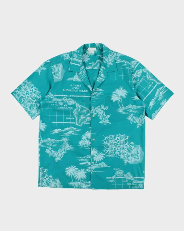 Vintage 80's Floral Print Lightweight Hawaiian Shirt - XL sold by Rokit