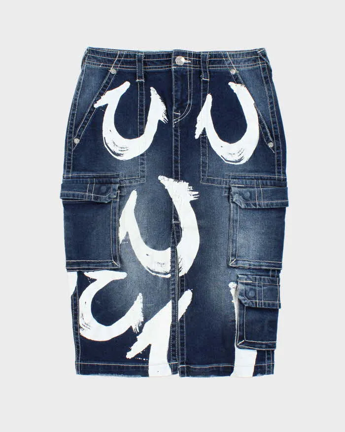 Vintage Y2k 00s True Religion Denim Skirt - S sold by Rokit