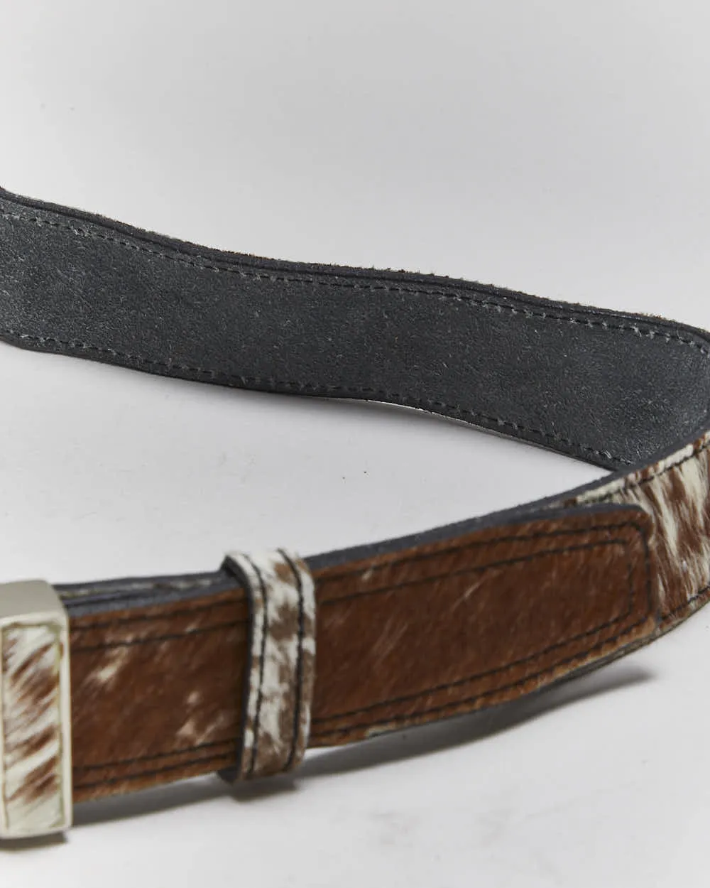 Vintage Pony Hair Leather Belt - W35-W39 sold by Rokit product image thumbnail 5