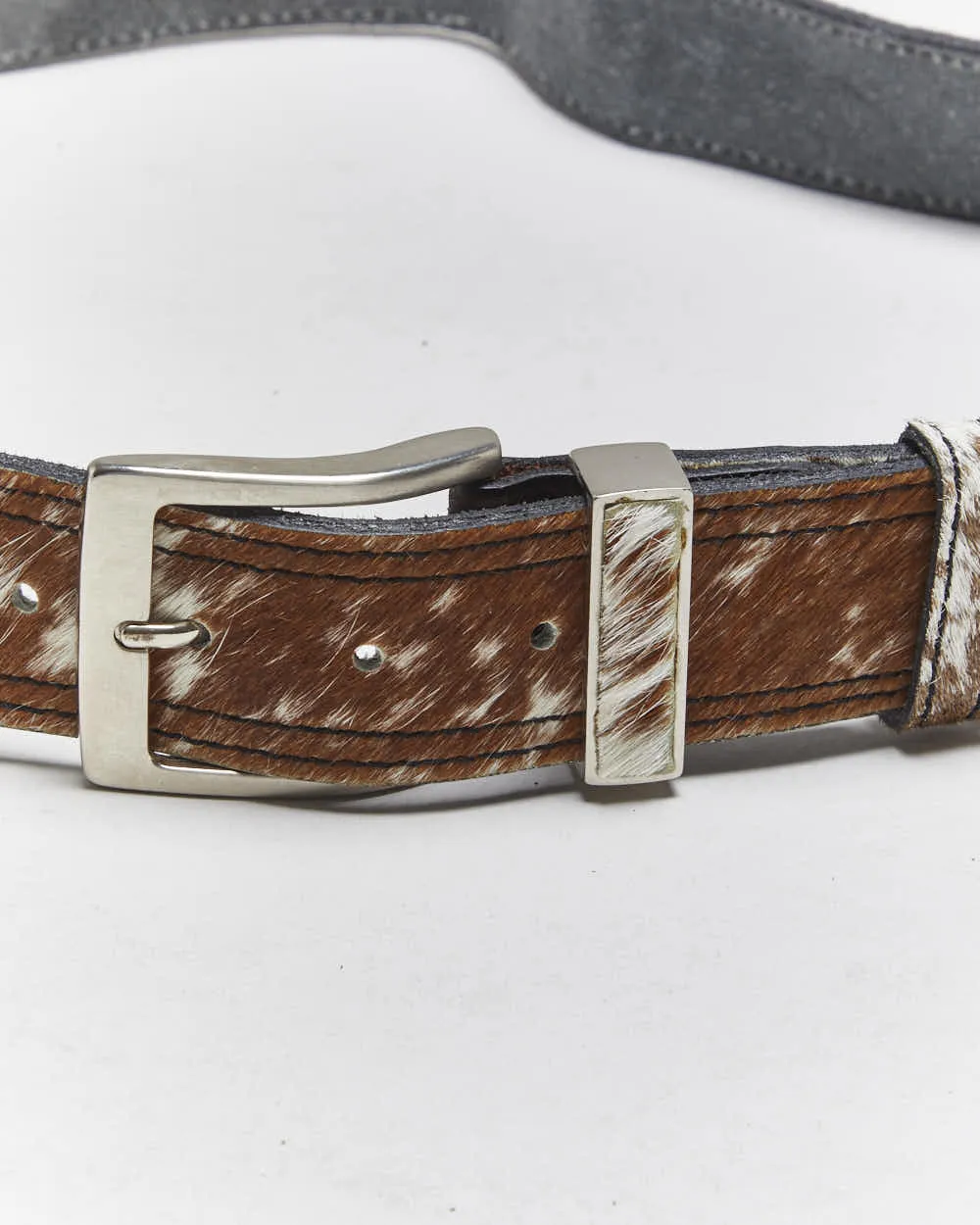 Vintage Pony Hair Leather Belt - W35-W39 sold by Rokit product image thumbnail 4