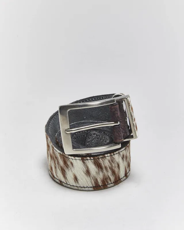 Vintage Pony Hair Leather Belt - W35-W39 sold by Rokit