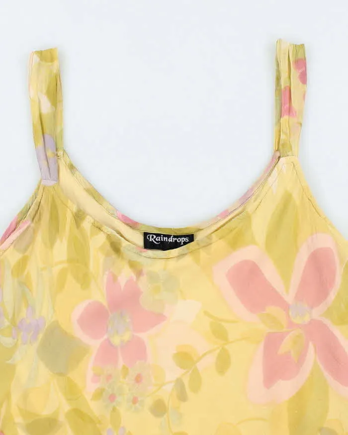 Vintage 90s Raindrop Floral Cami - L sold by Rokit product image thumbnail 3