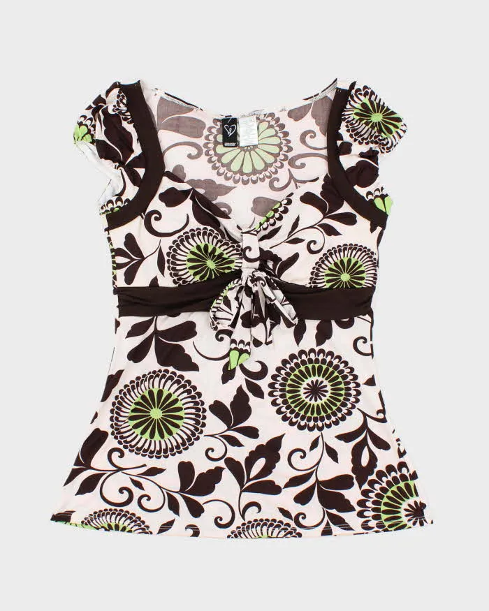 Vintage Y2k 00s Windsor Pattern Top - M sold by Rokit