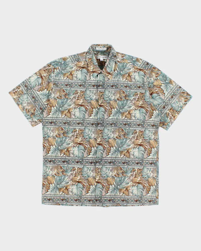 Vintage 2000's Pierre Cardin All Over Print Patterned Short Sleeve Shirt - M sold by Rokit