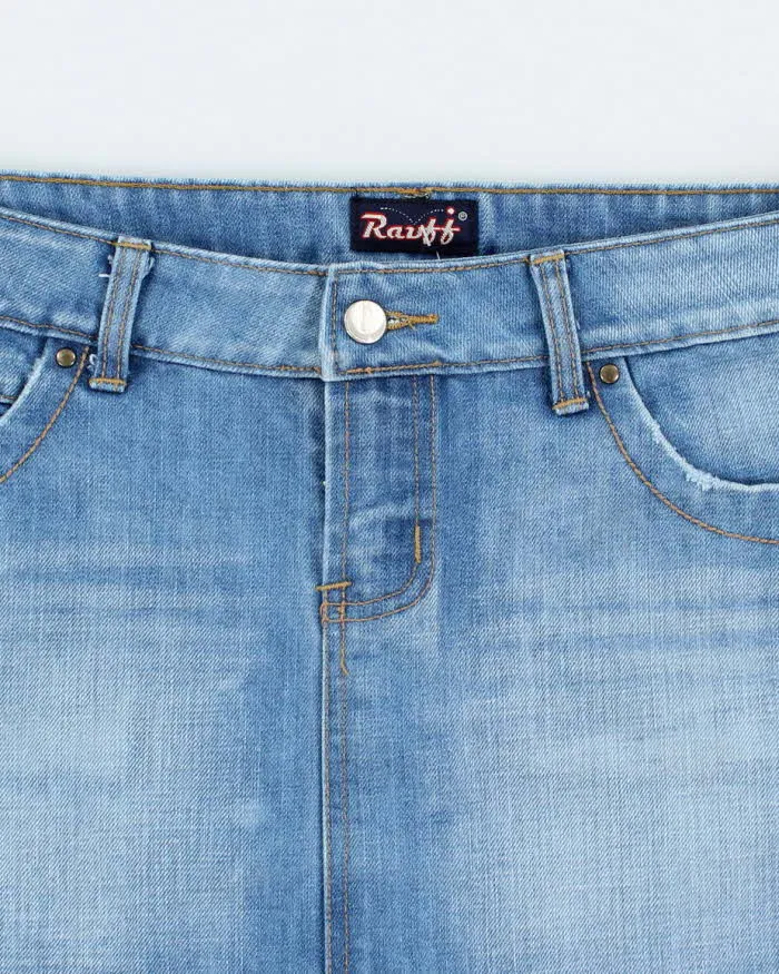 Vintage Y2k 00s Raifi Denim Mini Skirt - S sold by Rokit product image thumbnail 3