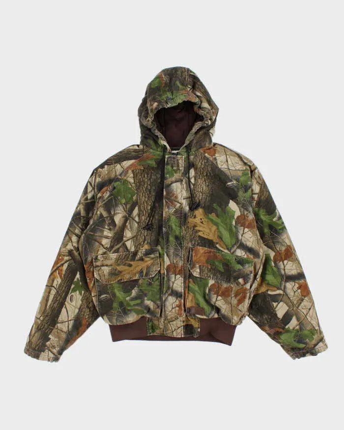 Vintage Wall's Heavyweight Lined Real Tree Camouflage Workwear Jacket - L sold by Rokit