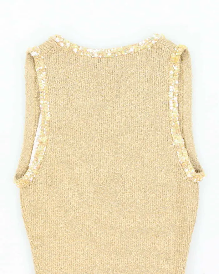 Vintage 90s Jacob Sequin Sparkly Knit Top - XS sold by Rokit product image thumbnail 4