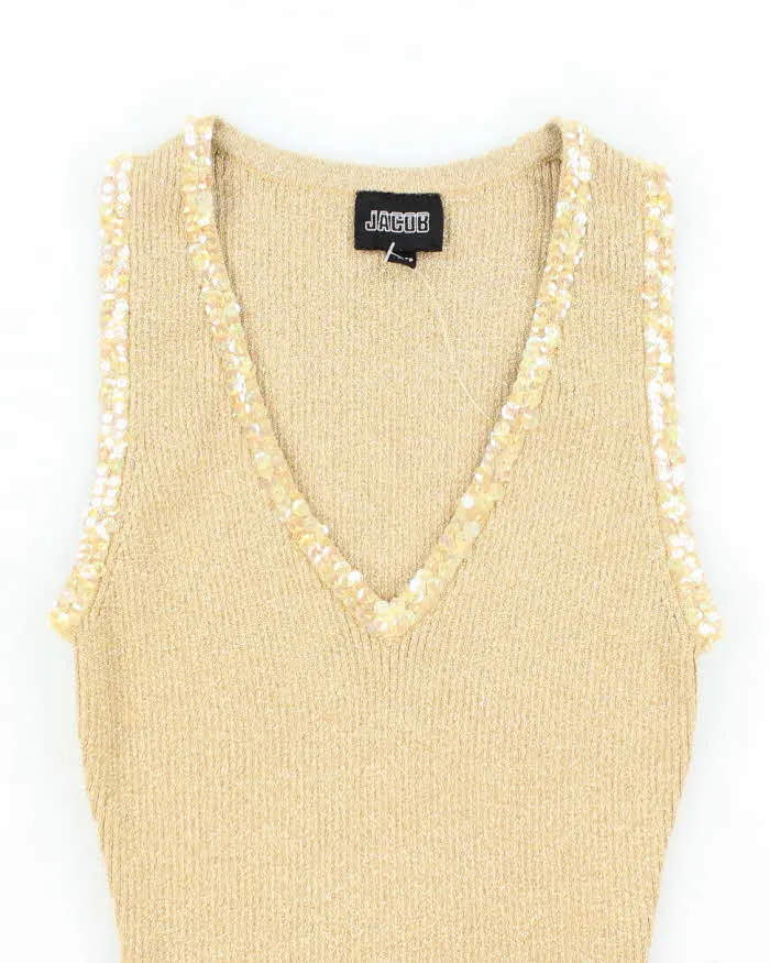 Vintage 90s Jacob Sequin Sparkly Knit Top - XS sold by Rokit product image thumbnail 3